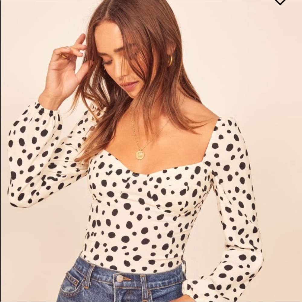 Reformation Reign Top Ink Blot